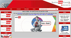 Desktop Screenshot of kartuhalocantik.com