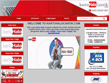 Tablet Screenshot of kartuhalocantik.com